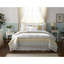 Couette jaune King - Décoration de chambre shabby chic en coton 9 pièces avec taies d'oreiller européennes et coussins décoratifs