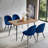 Dining Chair, Velvet, Metal Legs, Set Of 4 Side Chairs, Upholstered Dining Chairs, Modern Dining Chairs, Velvet Dining Chair-1260019685