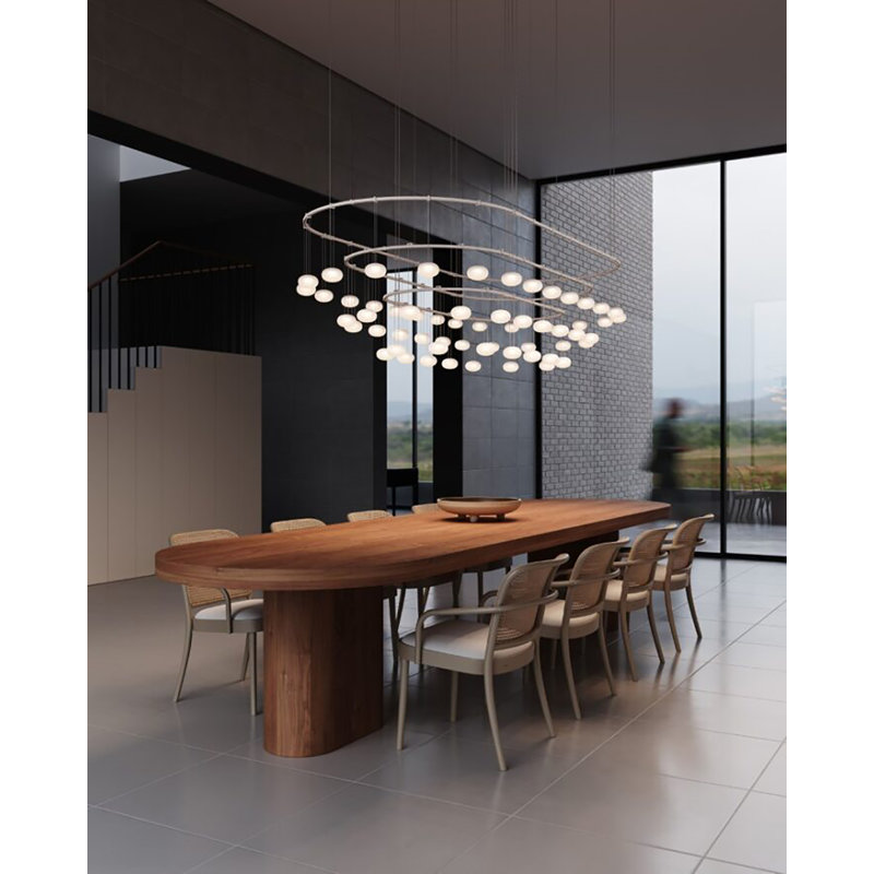 Suspenders® 60 - Light LED Chandelier, Satin Black