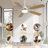 Indoor Modern 52 Inch Ceiling Fan With Dimmable 6 Speed Wind 5 Blades Remote Control Reversible DC Motor With Led Light-1614757988-1614757986-1614757985