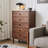 Brown Solid Wood Accent Cabinet
