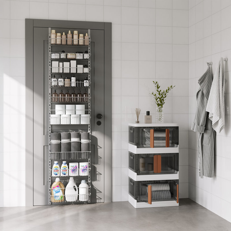 Rangement mural à suspendre à 9 niveaux Macklynn pour l'organisation de la salle de bain ou de la cuisine