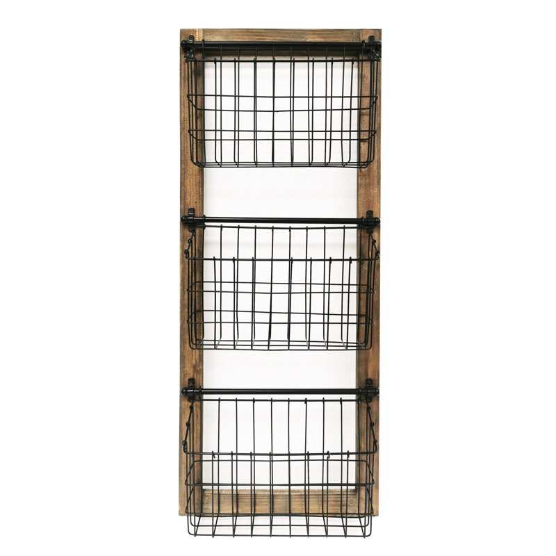 Wall Organizer with Wall Baskets