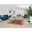 Tapis bleu marine en laine et soie 5 x 7