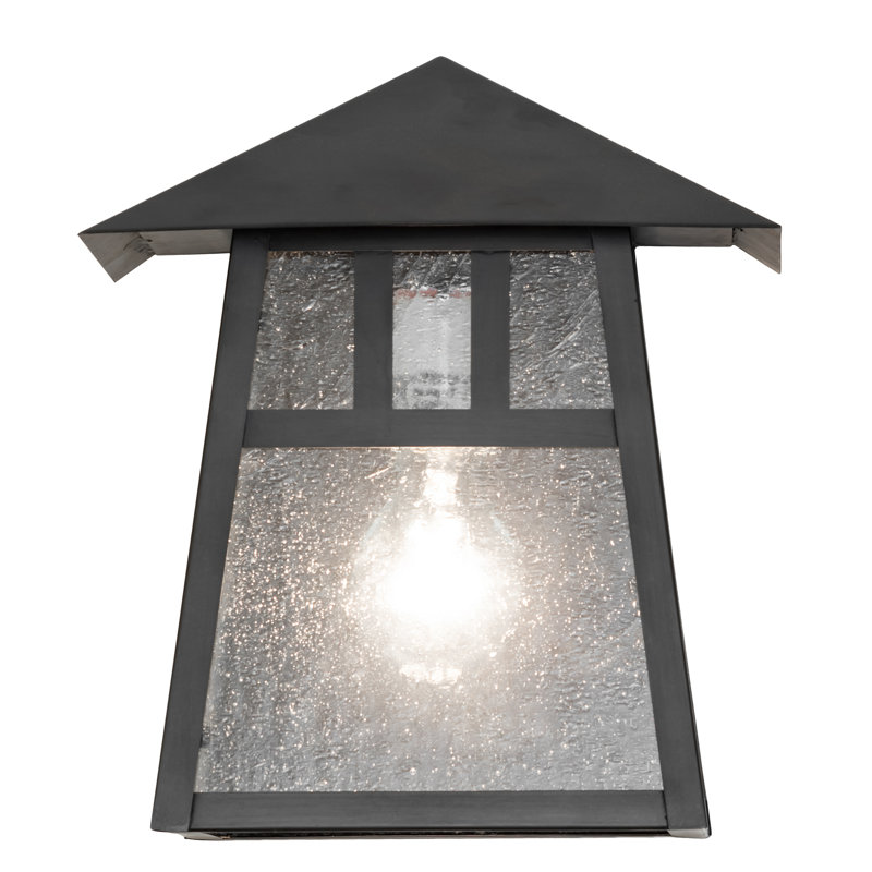 1 - Light Flush Mounted Sconce, 11" H x 9" W x 6" D