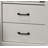 22"W White 2-Drawer Nightstand Bedside Table With USB Charging  Ports-166237958