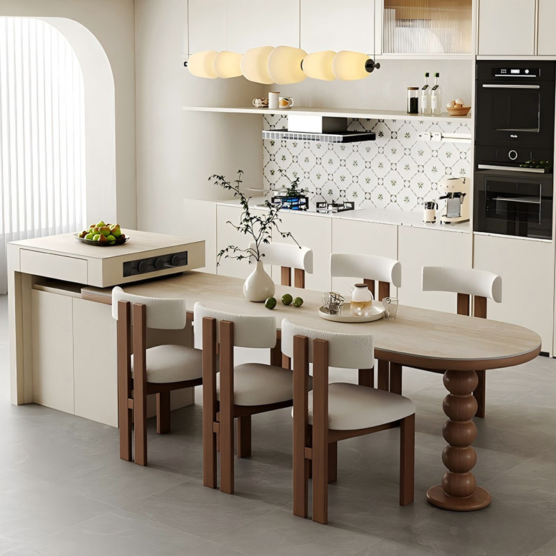 Îlot de cuisine 89,76 po style français, H 37,4 po x l 89,76 po x P 31,5 po
