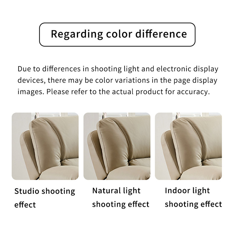 Modern Leisure Sofa Multi-Functional Recliner, Beige Gray
