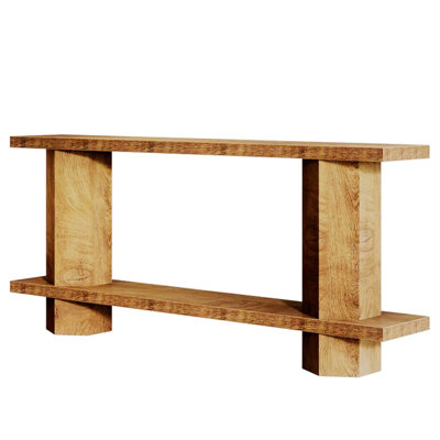 2-Tier Bedside Table, Sofa Table, Console Table for Hallway