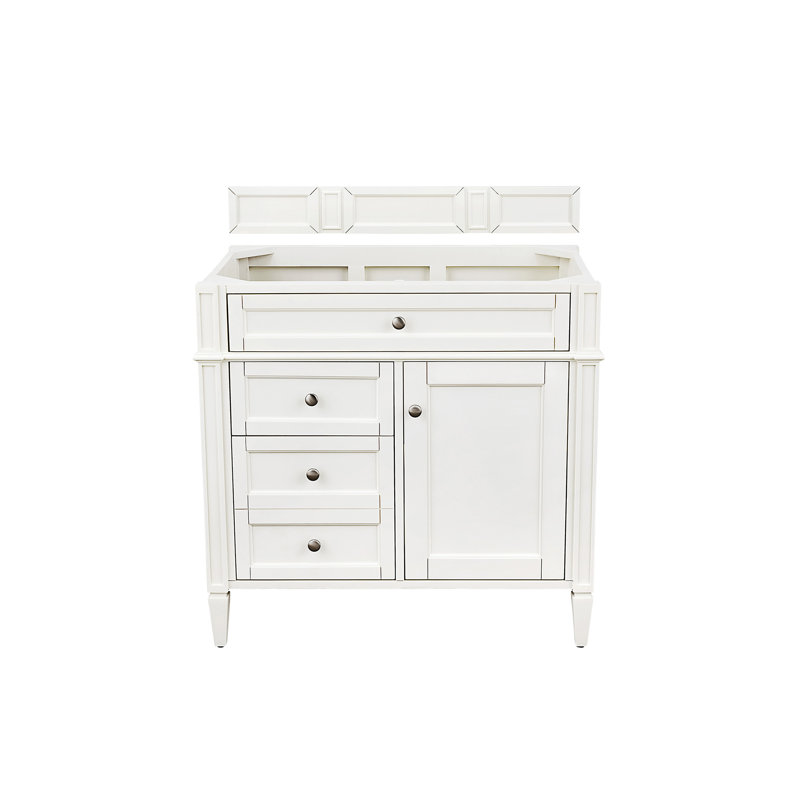 Brittany 36'' W Single Bathroom Vanity Base, Bright White
