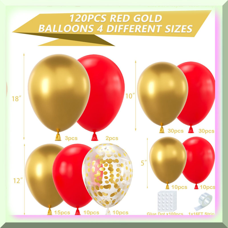 First Birthday High Chair Banner Red Green Gold