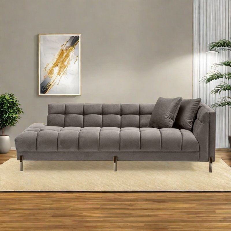 Chaise en pin de haute qualité, Doré, Orienté à droite