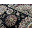 Manchuria Wool Oriental Area Rug in Wine/Black