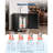 Beer Kegerator with CO2 Tank Triple-Tap Beer Dispenser 160L Refrigerator