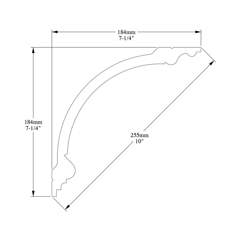 Primed White Polyurethane Crown Moulding 78-inch