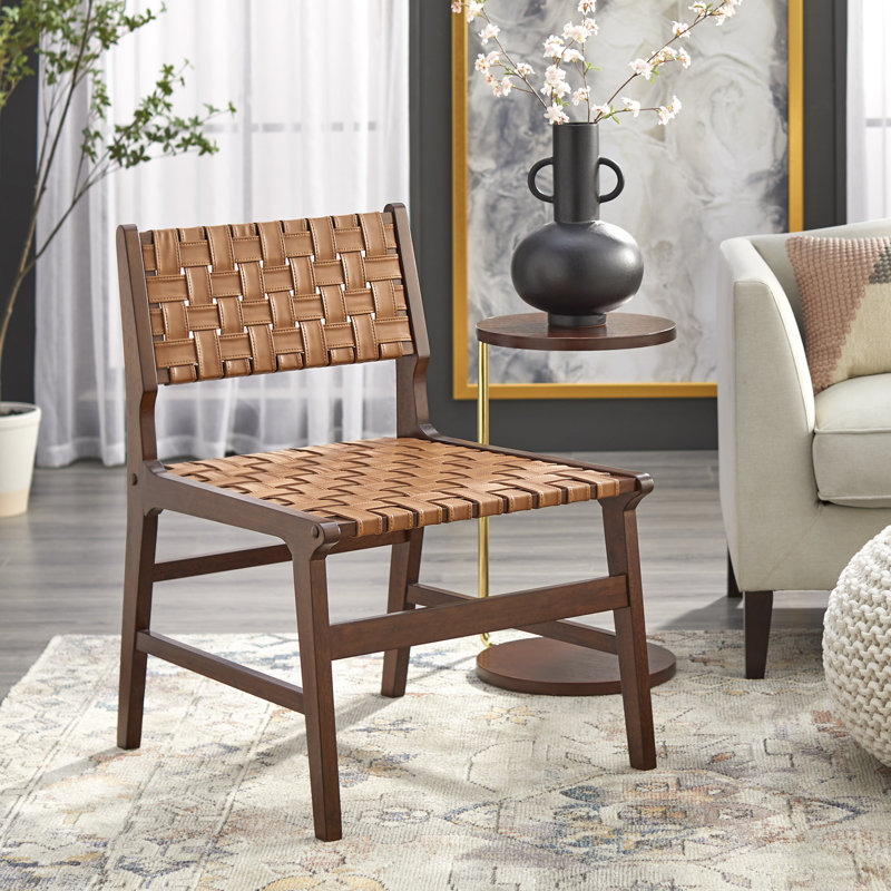 Faux Leather Side Chair
