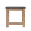 Table d'appoint 23,8 x 23,8 x 24 po, brun et gris