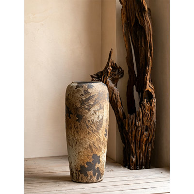 Wabi Sabi Tall Distressed Ceramic Flower Vase