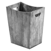 Indoor/Outdoor Trash Can, Round, Decorative Slatted Sides, 32 Gallon - –  Securr™