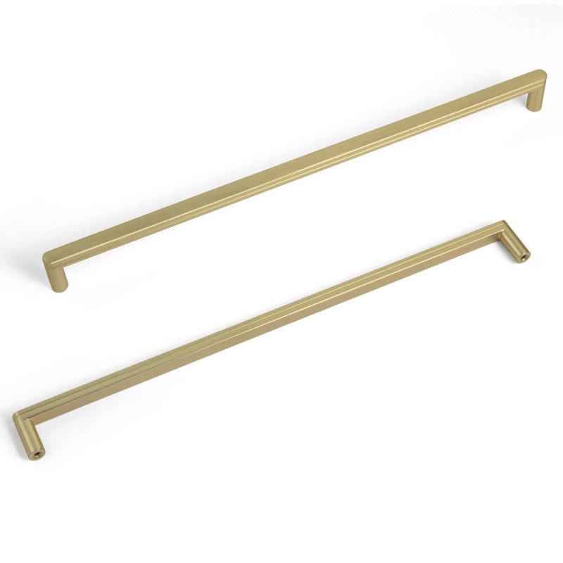 Distressed Sturdy Furniture Bar Pull Multipack, Antique Brass, 12 5/6"