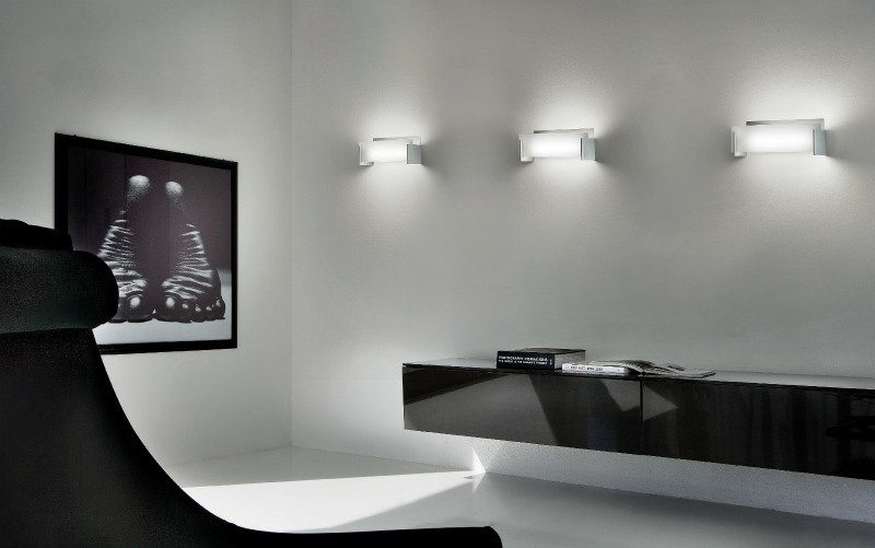 Nemesi Aluminium Flush Mounted Sconce, 5.7" H x 15.8" W x 3.9" D