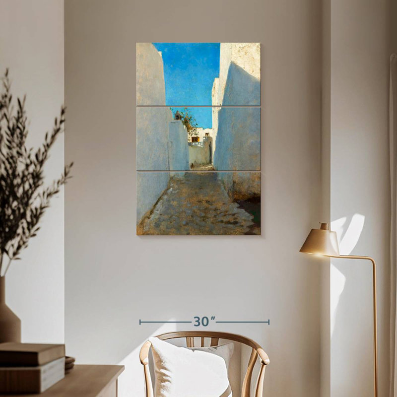 Sireci A Moroccan Street Scene 1879-1880, 57'' H x 36'' W