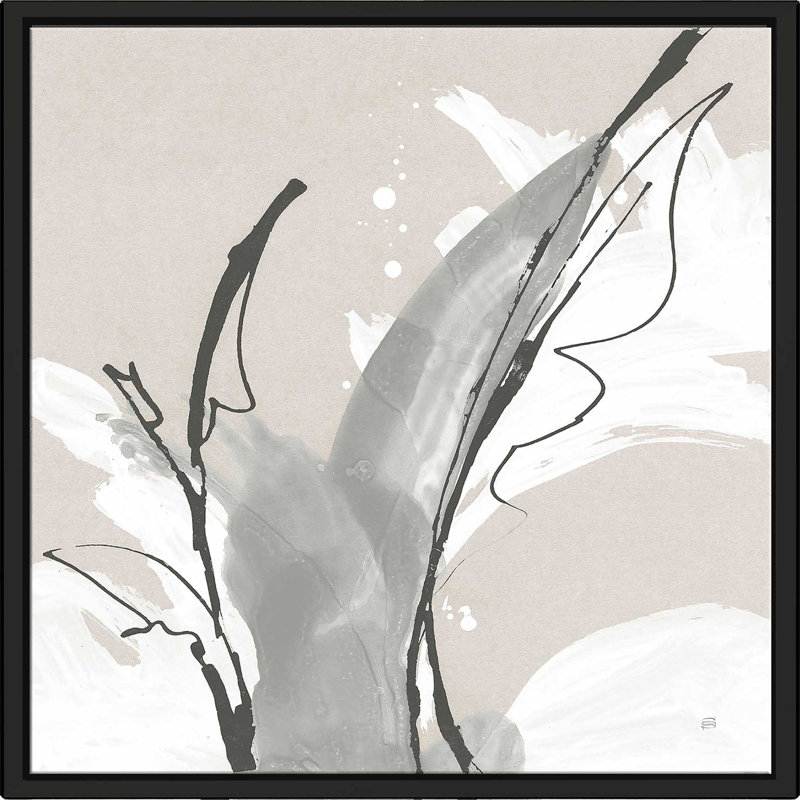«Touch of Grey V» par Chris Paschke, Cadre flottant noir, H 27,5 po x l 27,5 po x P 2 po