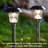 Solar Powered Integrated LED Metal Pathway Light Pack-55660568