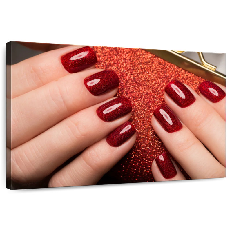 Shuttleworth Holiday Red Nails, 8" H x 12" W