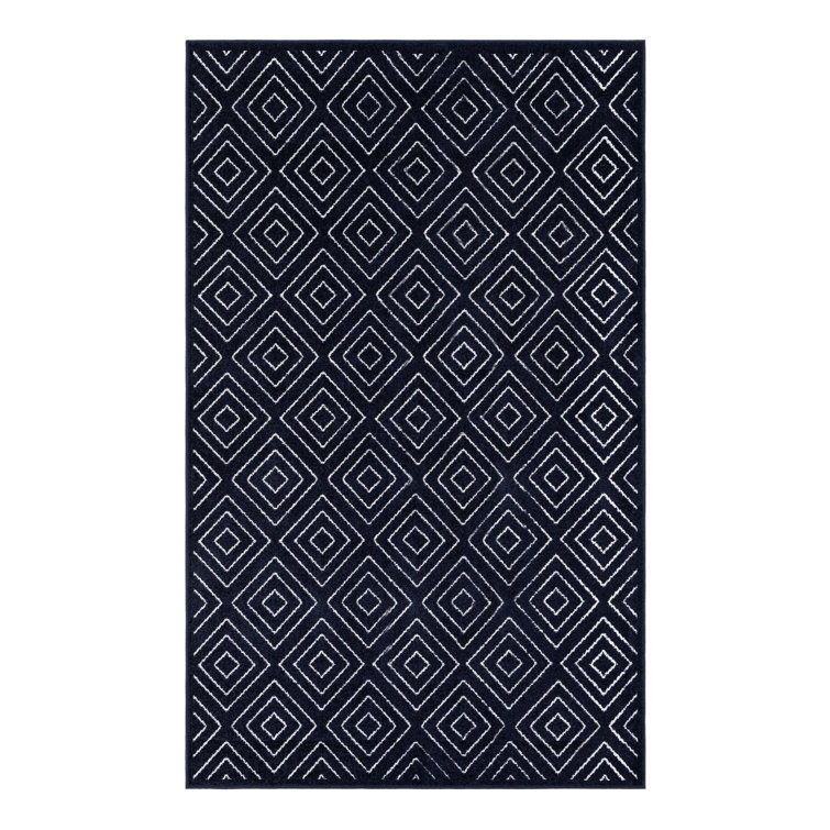 Sabrina Soto Logan Indoor/Outdoor Rug Navy Blue