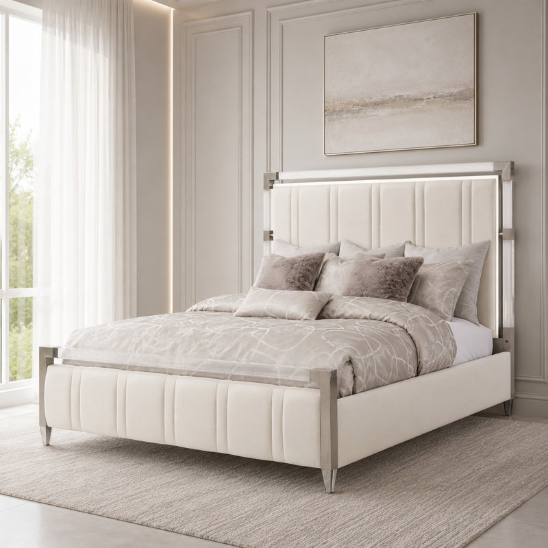 Penthouse Upholstered Bed, Queen
