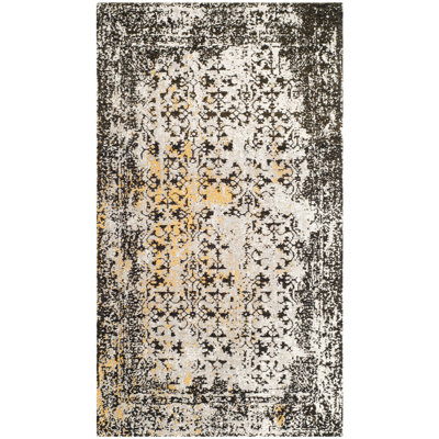 Tapis noir / argenté Jupiter