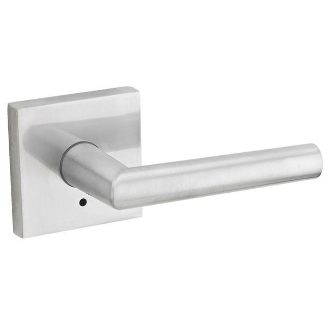 Milan Signature Series Privacy Door Lever with Square Rosette Kwikset 