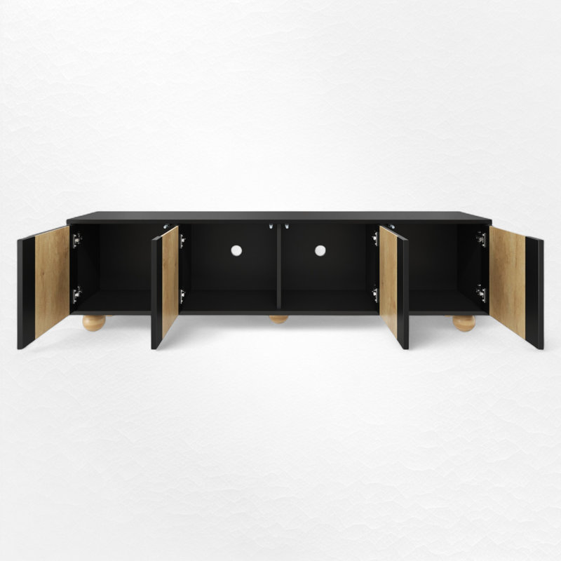 TV Stand For Tvs Up To 75", Black