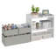 Ensemble de 3 bacs de rangement en tissu pour table de bout