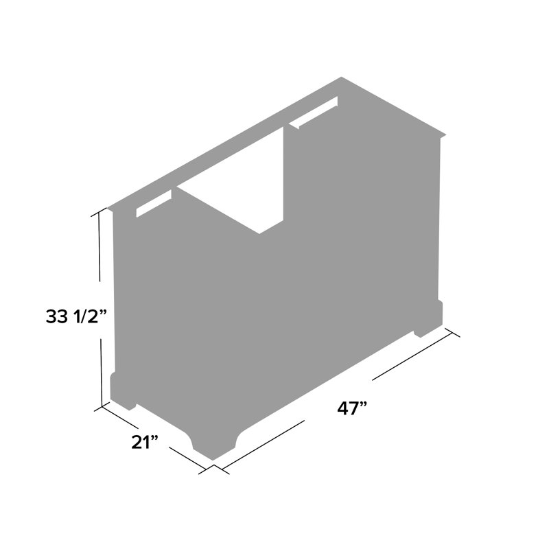 Audrey 47.13'' W Single Bathroom Vanity Base