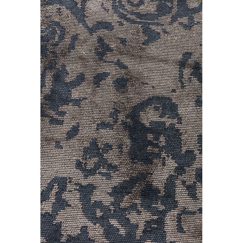 Rapture Blue/Beige/Gray Damask Luxury Area Rug, Rectangle 7'10" x 9'10"