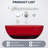 Marfa 67'' x 30'' Runway Semi Transparent Resin Freestanding Soaking Bathtub-102880179