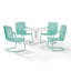 Ensemble repas d'extérieur rond 5 pièces Huntingburg-680106328