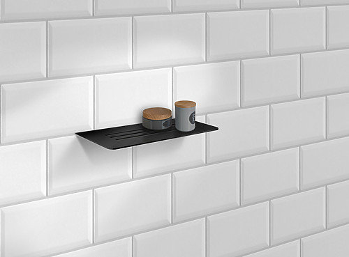 Sideline Metal Floating Shelf, Matte Back