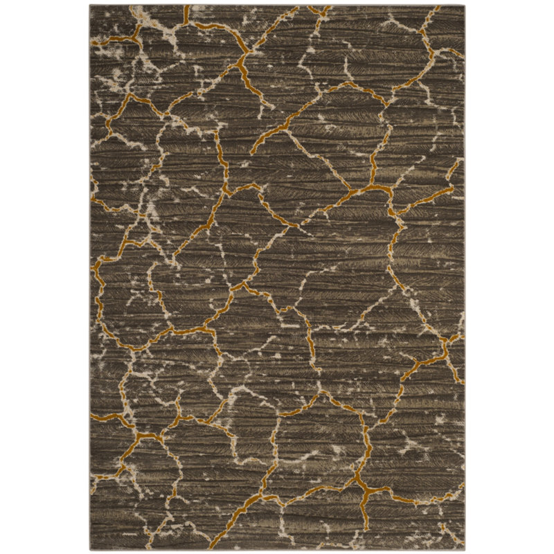 Sorrentino Porcello Performance Abstract Rug, Rectangle 3' x 5'