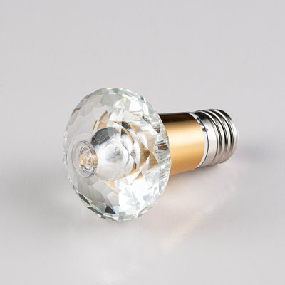 Ampoule DEL en forme de perle de style cristal massif, blanc chaud 3000K, ampoules à culot moyen E26 / 27 (base non incluse)