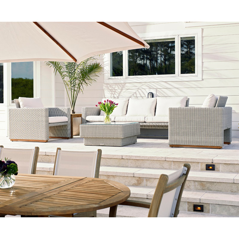 Westport Outdoor 3 - Seat Patio Sofa, Canvas Canvas Sunbrella® Canvas, Westport Black
