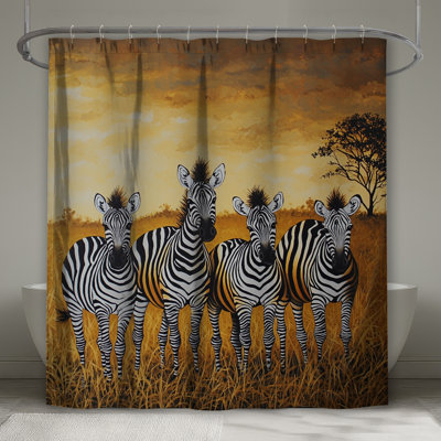 Rideau de douche Zebra - Animal Safari