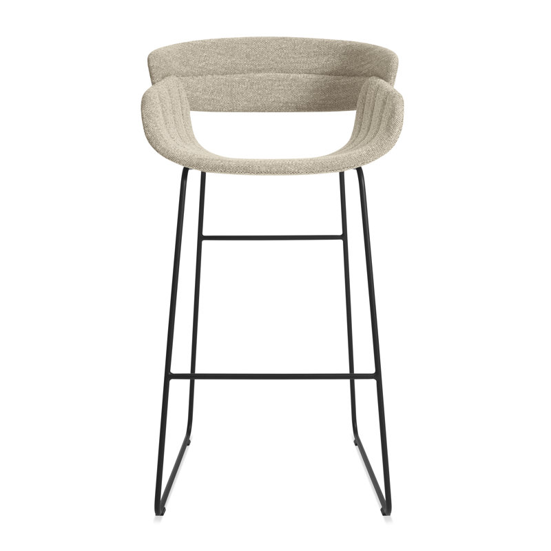 Racer Upholstered Counter Stool - Metal Frame