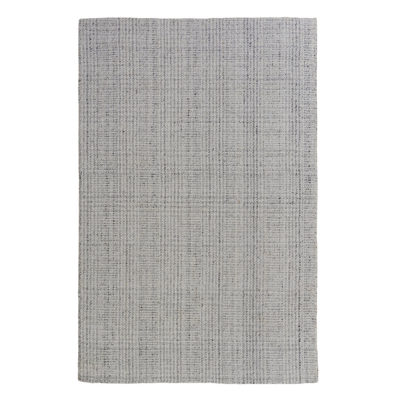 Tapis 100% polyester tissé à la main, Gris, 5' x 7'6"