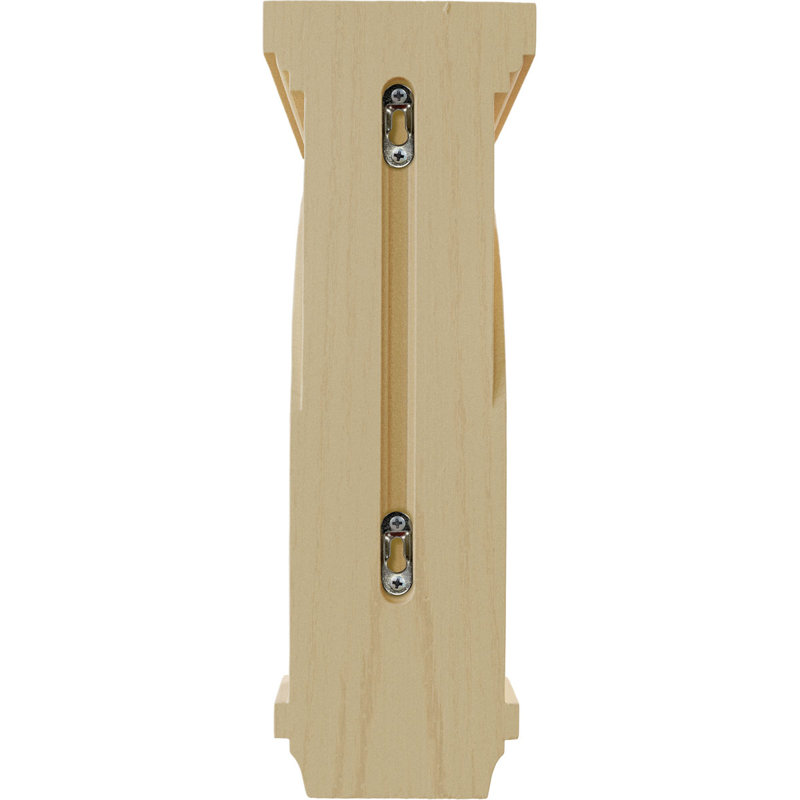 Corbeau à volutes, Érable, H 16 po x l 5,50 po x P 8,25 po