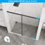 Porte de douche coulissante, porte de douche en verre semi-sans cadre, verre trempé transparent de 1/4 po (6 mm) d'épaisseur avec revêtement facile à nettoyer, quincaillerie en acier inoxydable