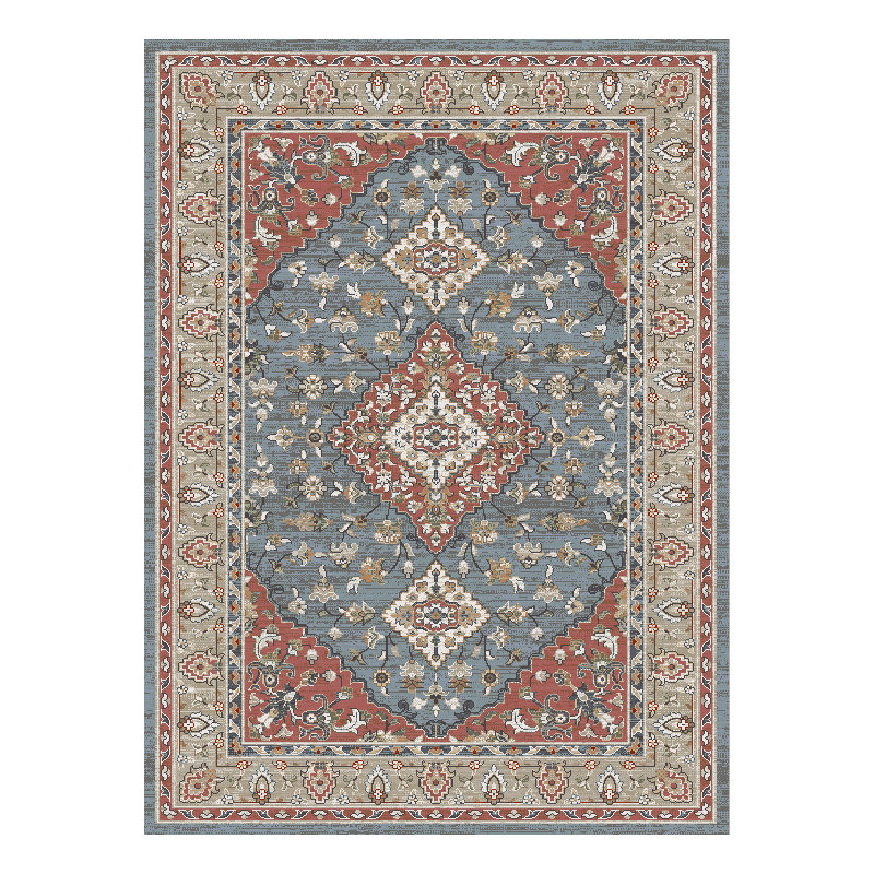 Plymouth Altan Blue Traditional Oriental Area Rug, Runner 2' x 7'7"