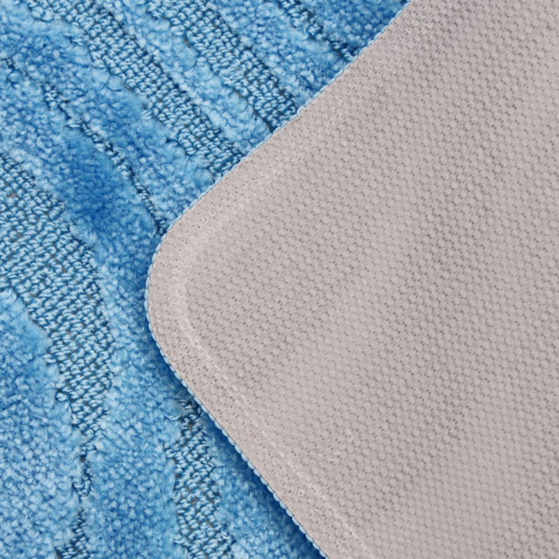 Polypropylene Plastic Bath Mat, Denim Blue